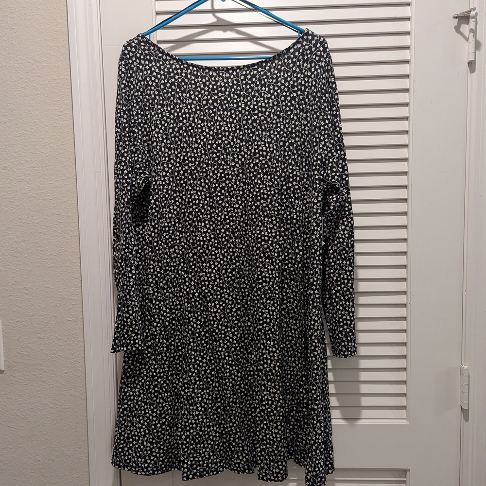 Old Navy Black and White High Low Dress